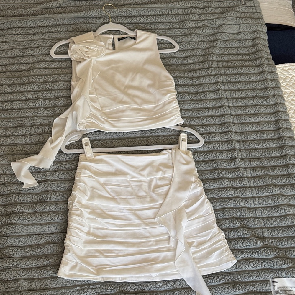 Abercrombie & Fitch White Skirt Set